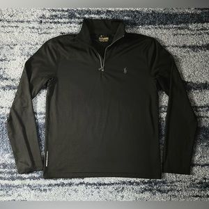 Ralph Lauren Polo Sport Black 1/4 zip pullover : Size Small